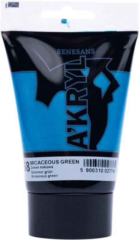 Renesans farba akrylowa odcienie mikowe Akryl 100ml - Zieleń mikowa 68