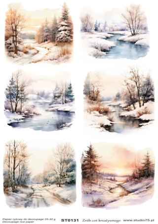 Studio75 Papier ryżowy A4 ST0131