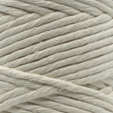 Sznurek bawełniany skręcany do makramy 5mm naturalny, limestone - 100m